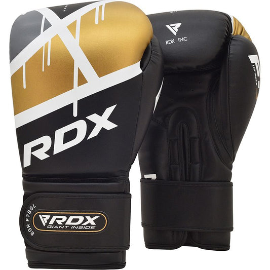 RDX F7 Boxningshandskar12ozGuld/svart
