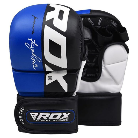 RDX T6 MMA handskar Blå Godkänd av SMMAF Medium