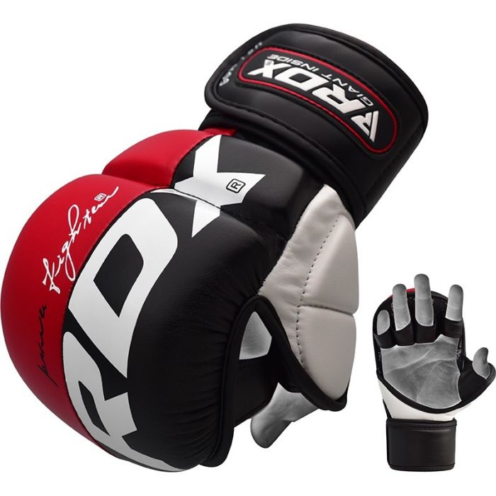 RDX T6 MMA handskar Röd Godkänd av SMMAF Medium